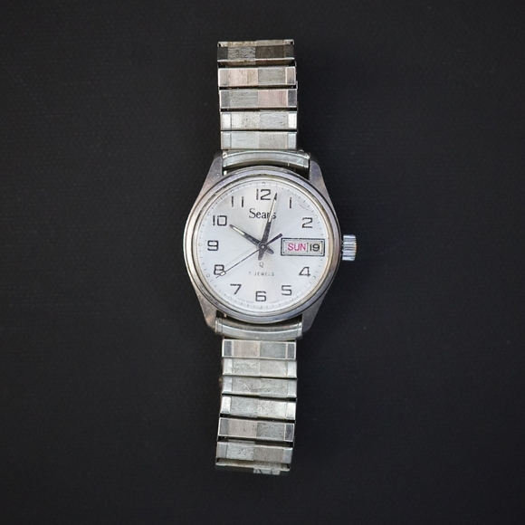 Vintage 1970’s SEARS A5 Mechanical Hand Winding 31mm Watch - Working - Picture 5 of 7